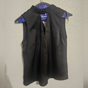 Halogen Sleeveless Black Top, XXS